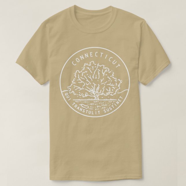 Camiseta Connecticut 1788 Estado de Connecticut (Diseño del anverso)