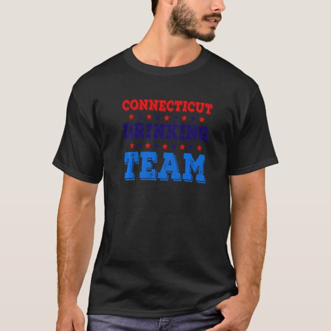 Camiseta Connecticut Equipo de Bebida Orgullo del Estado  C (Anverso)