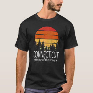Camiseta Connecticut Estado Hogar Del Valiente Connecticut 