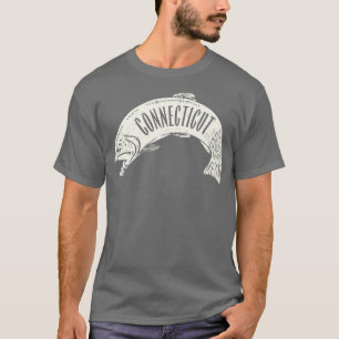 Camiseta Connecticut Fish Wordmark Tan