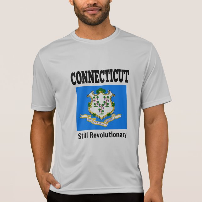 Camiseta Connecticut flag and motto (Anverso)