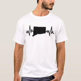 Camiseta connecticut heartbeat design unisex