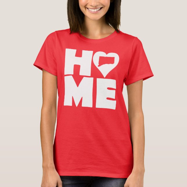Camiseta Connecticut Home Heart State Tees (Anverso)