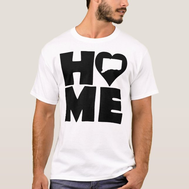 Camiseta Connecticut Home Heart State Tees (Anverso)