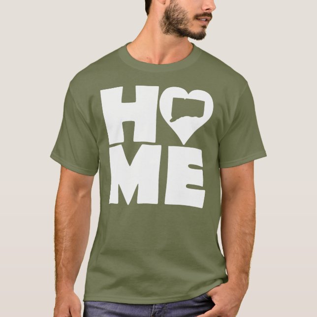 Camiseta Connecticut Home Heart State Tees (Anverso)