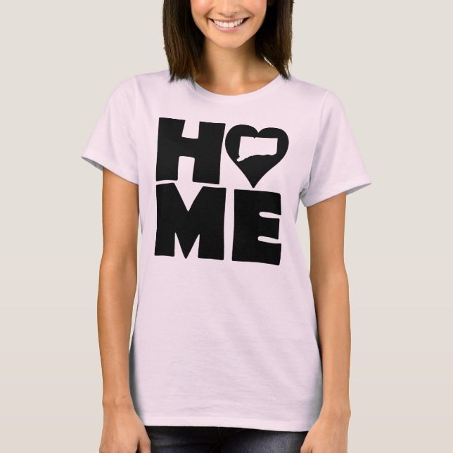 Camiseta Connecticut Home Heart State Tees (Anverso)
