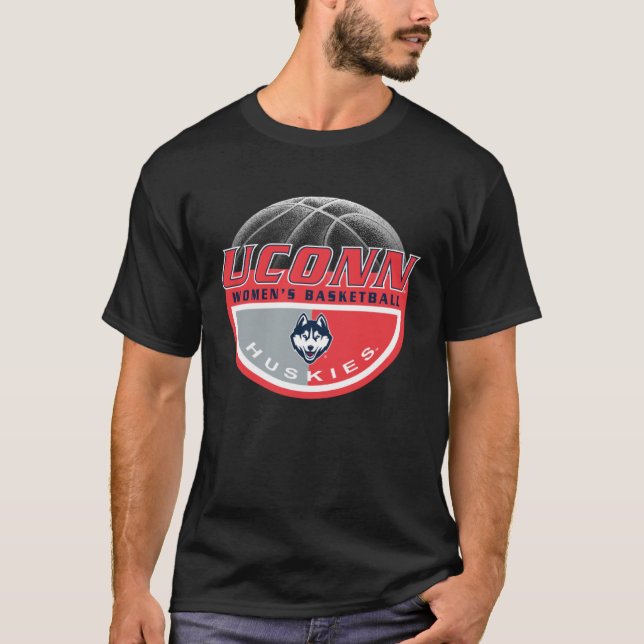 Camiseta Connecticut Huskies Women s Basketball Dunk Navy (Anverso)