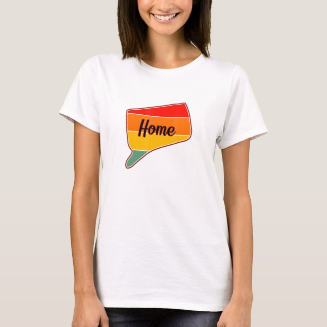 Camiseta Connecticut Is My Home State Pride (Anverso)