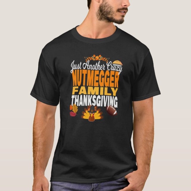 Camiseta Connecticut Just Another Crazy Nutmegger Family Th (Anverso)