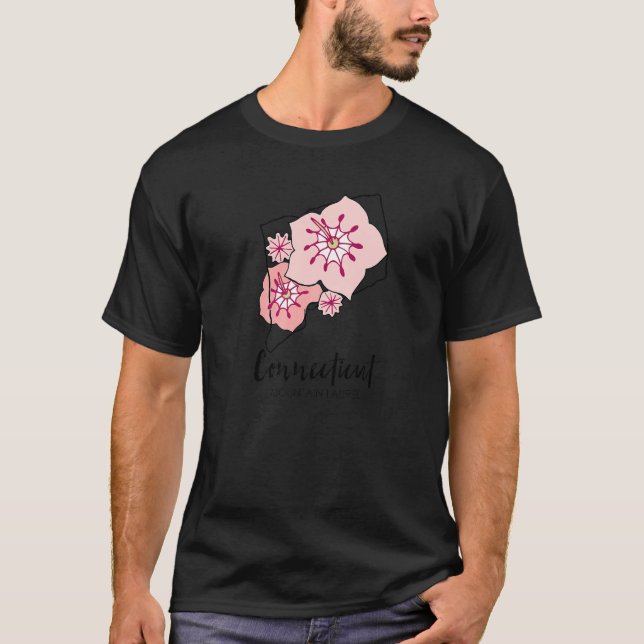 Camiseta Connecticut Mountain Laurel Flower   (Anverso)