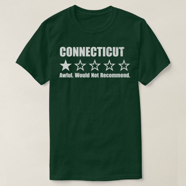 Camiseta Connecticut One Review TShirt 1 (Diseño del anverso)