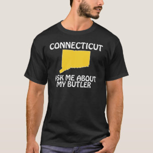 Camiseta Connecticut - Pregúntame sobre mi mayordomo