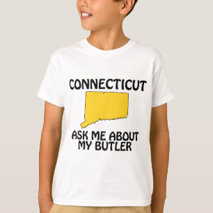 Camiseta Connecticut - Pregúntame sobre mi mayordomo