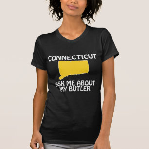 Camiseta Connecticut - Pregúntame sobre mi mayordomo
