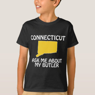 Camiseta Connecticut - Pregúntame sobre mi mayordomo