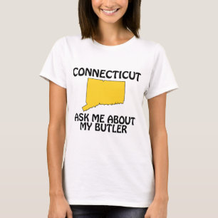 Camiseta Connecticut - Pregúntame sobre mi mayordomo