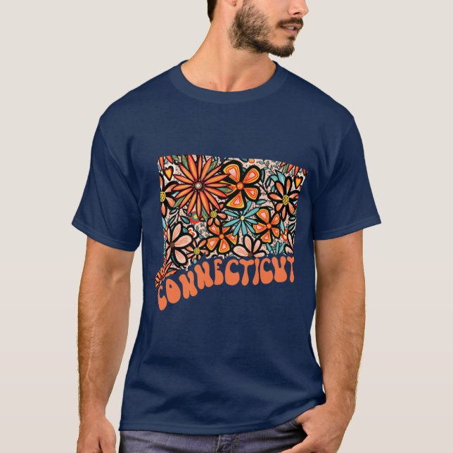Camiseta Connecticut State Design Artist Designed Illustrat (Anverso)