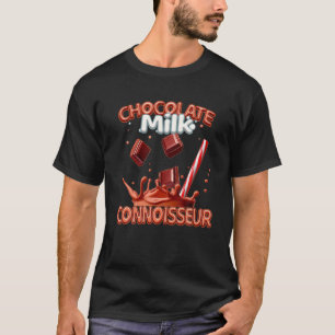 Camiseta Connoisseur de leche de chocolate divertida