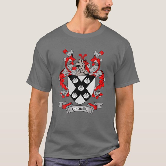 Camiseta Connolly Coat Of Arms | Connolly Surname Family Cr (Anverso)
