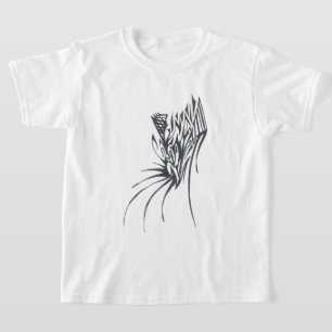 Camiseta Cono Blanco Negro Arte Tribal Abstracto de Tatuaje