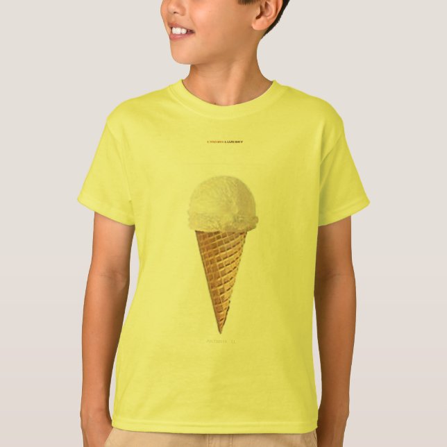CAMISETA CONO DE CREMA DE HIELO BANANA (Anverso)