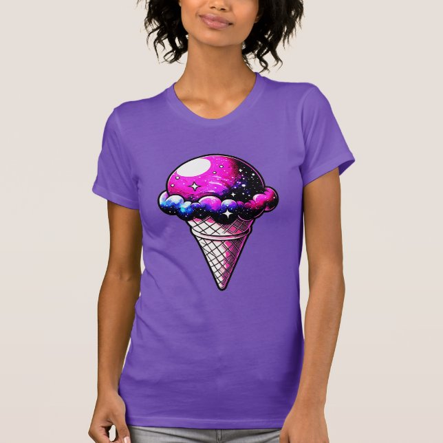 Camiseta Cono de crema espacial 205 (Anverso)