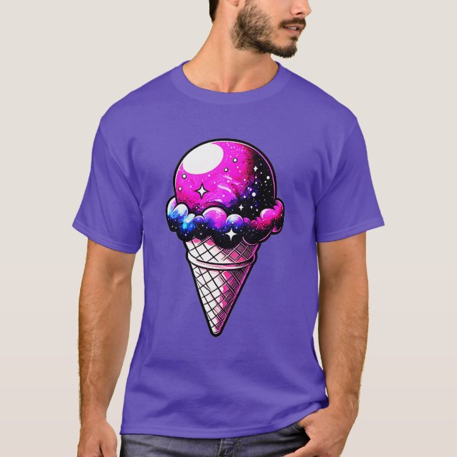 Camiseta Cono de crema espacial 205 (Anverso)