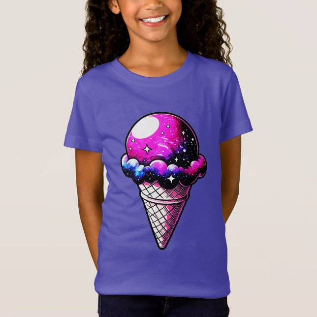 Camiseta Cono de crema espacial 205 (Anverso)