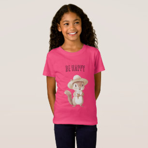 Camiseta Cono de helado de ardilla feliz