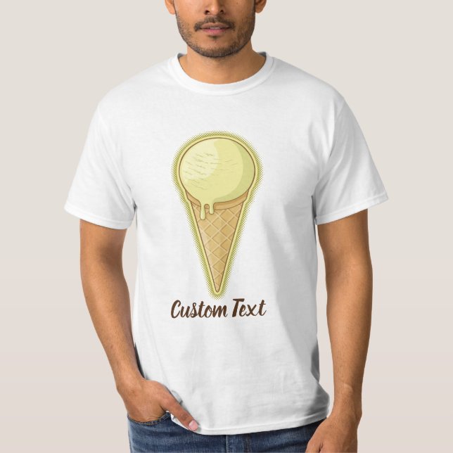 Camiseta Cono de helado de bolas (Anverso)
