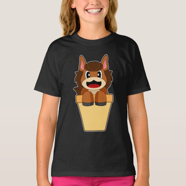 Camiseta Cono de helado de caballo (Anverso)