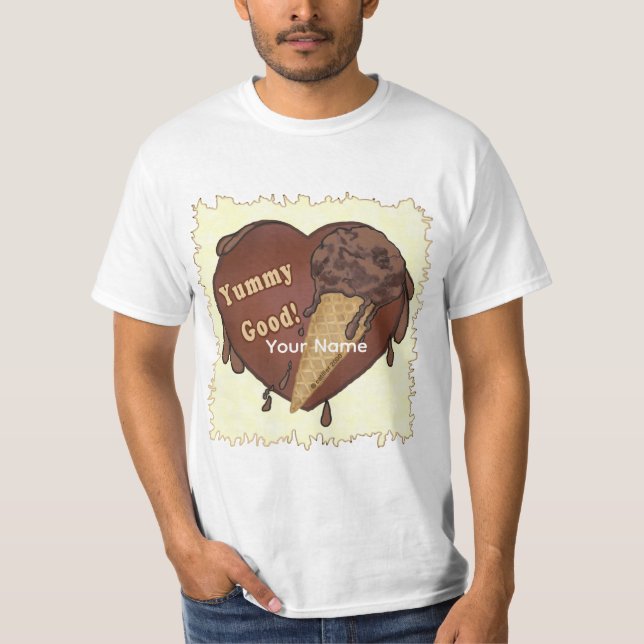 Camiseta Cono de Helado de Chocolate (Anverso)