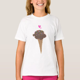 Camiseta Cono de helado de chocolate