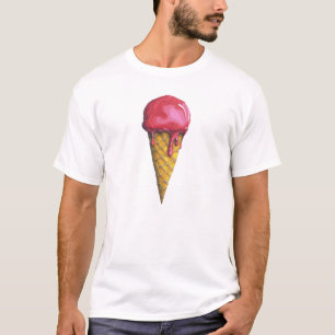 Camiseta Cono de helado de fresa