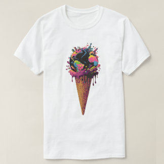 Camiseta Cono de helado de la Tierra que se derrite - Camis
