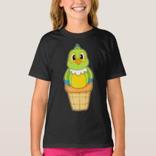 Camiseta Cono de helado de loro
