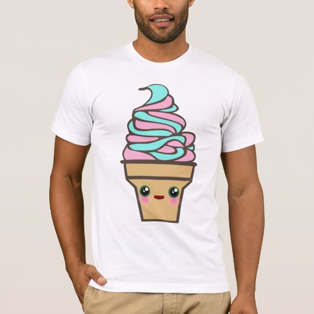 Camiseta Cono de helado Kawaii Rave (Anverso)
