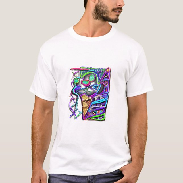 Camiseta cono de helado loco 1 (Anverso)