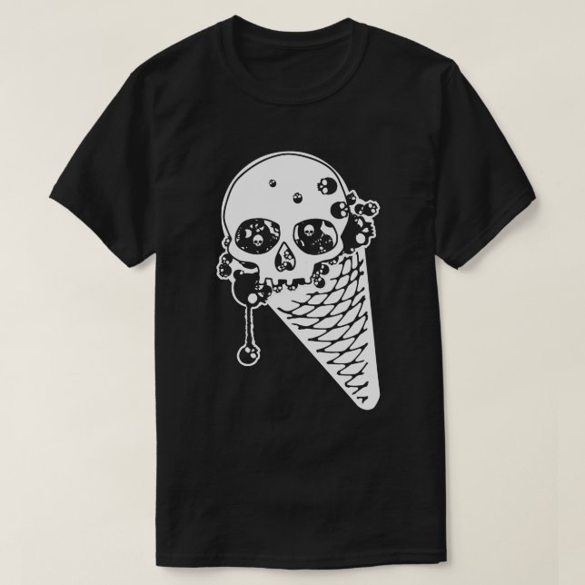 Camiseta Cono de helado malvado (Diseño del anverso)