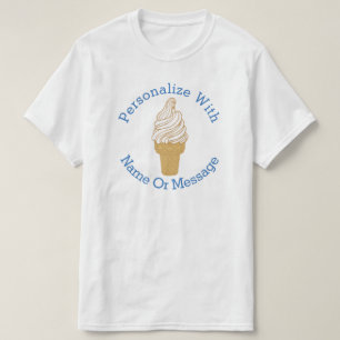 Camiseta Cono de helado PERSONALIZADO
