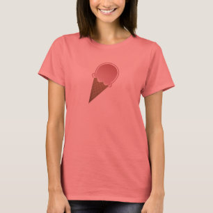 Camiseta Cono de helado rosa