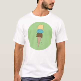 Camiseta Cono de helado - verde