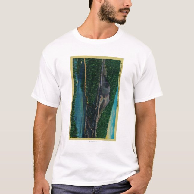 Camiseta Cono de la escoria en el parque nacional volcánico (Anverso)