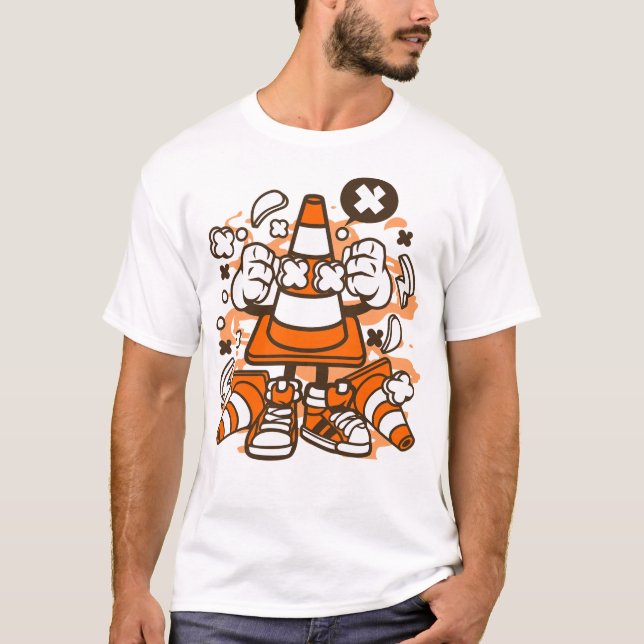 Camiseta Cono de tráfico (Anverso)