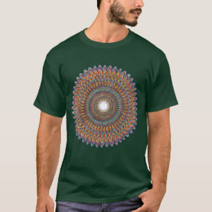 Camiseta Cono del fractal al pulso de la DNA