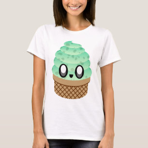 CAMISETA CONO DEL MICROPROCESADOR DE CHOCOLATE DE LA MENTA