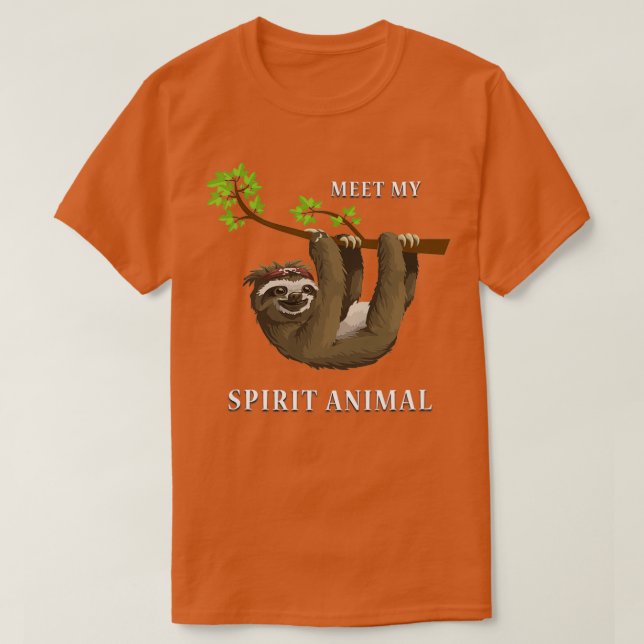 Camiseta Conoce a mi animal espiritual la linda consigna (Diseño del anverso)