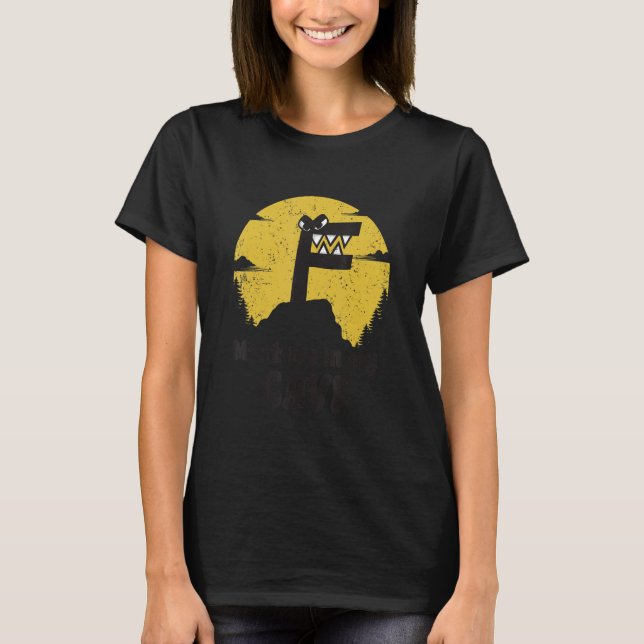 Camiseta Conoce a mí en mi cueva alfabeto amor carta Sunset (Anverso)