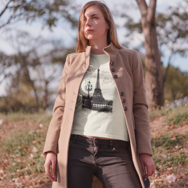 Camiseta Conoce A Mí En París Amantes Románticos De La Torr (Subido por el creador)