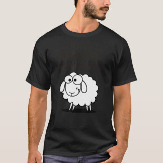 Camiseta Conoce a mi Espíritu Animal Squinty Sheep Black Fu